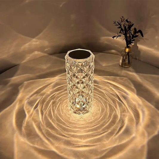 Crystal RGB Touch Table Lamp with Remote Control