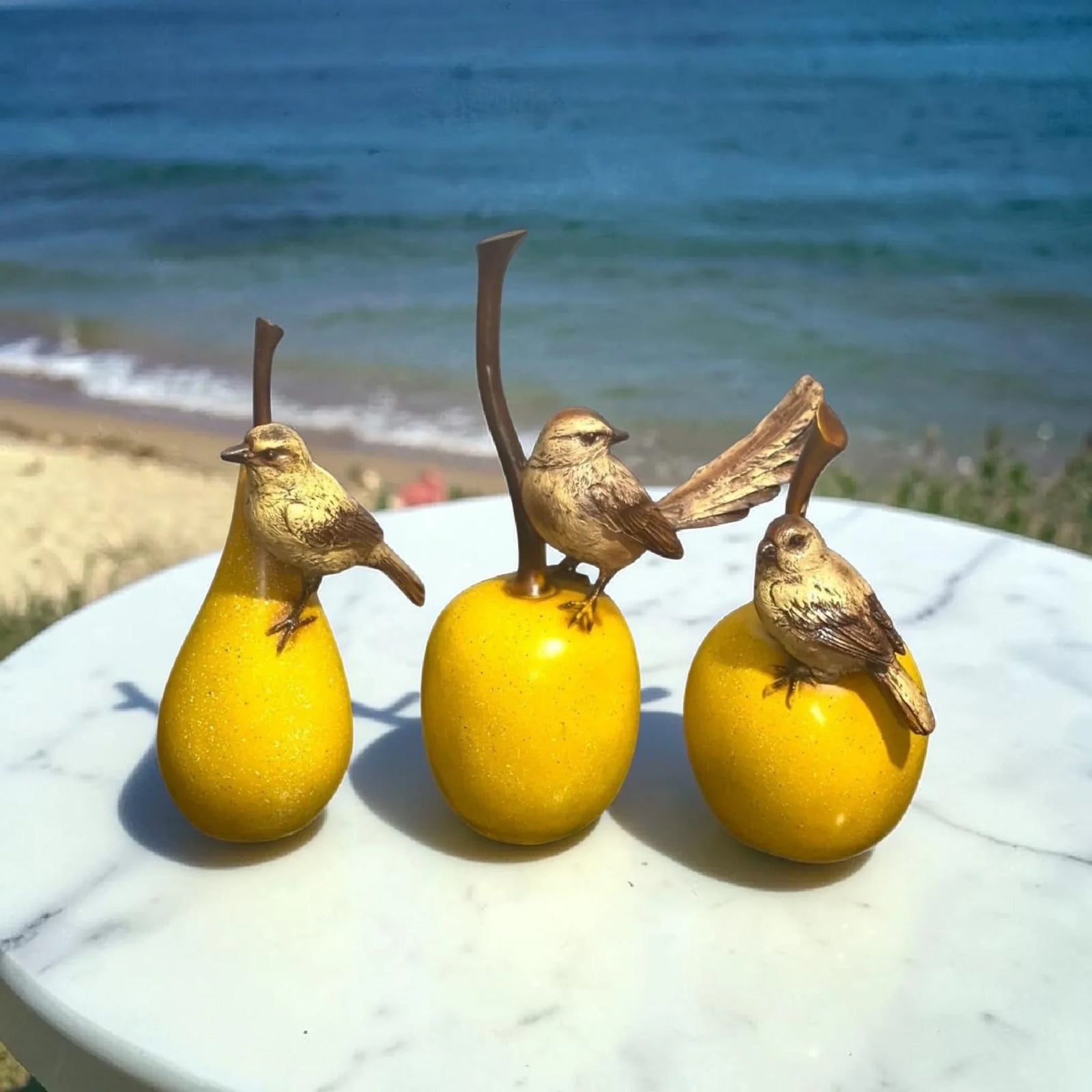 Peaceful Bird Family Sculpture for Home & Gifting