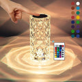Crystal RGB Touch Table Lamp with Remote Control