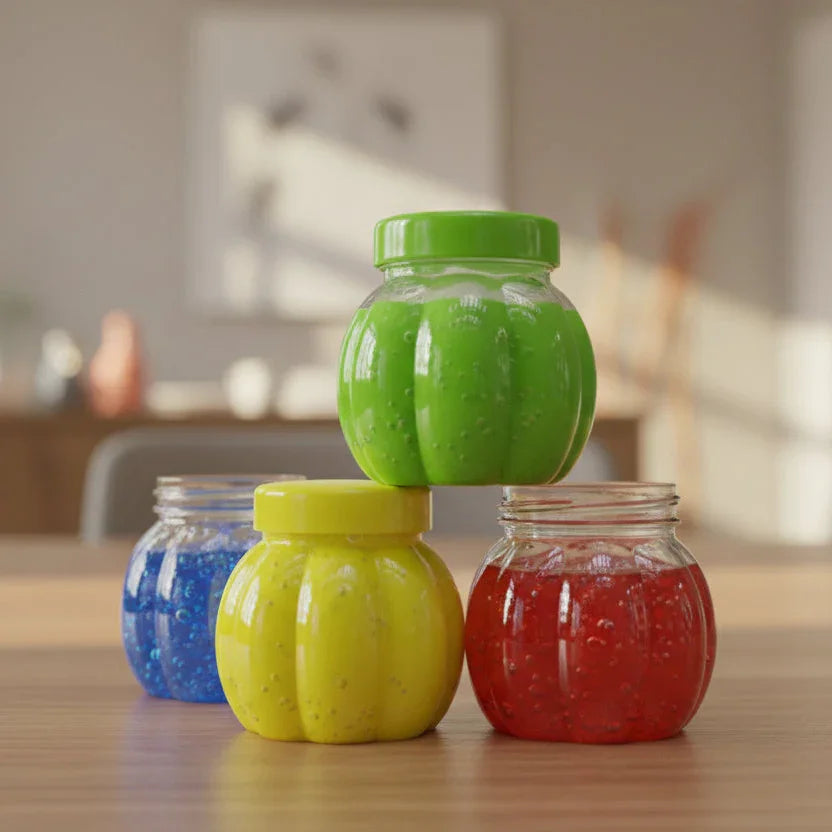 Colorful Slime Jar Set for Kids Fun & Sensory Play